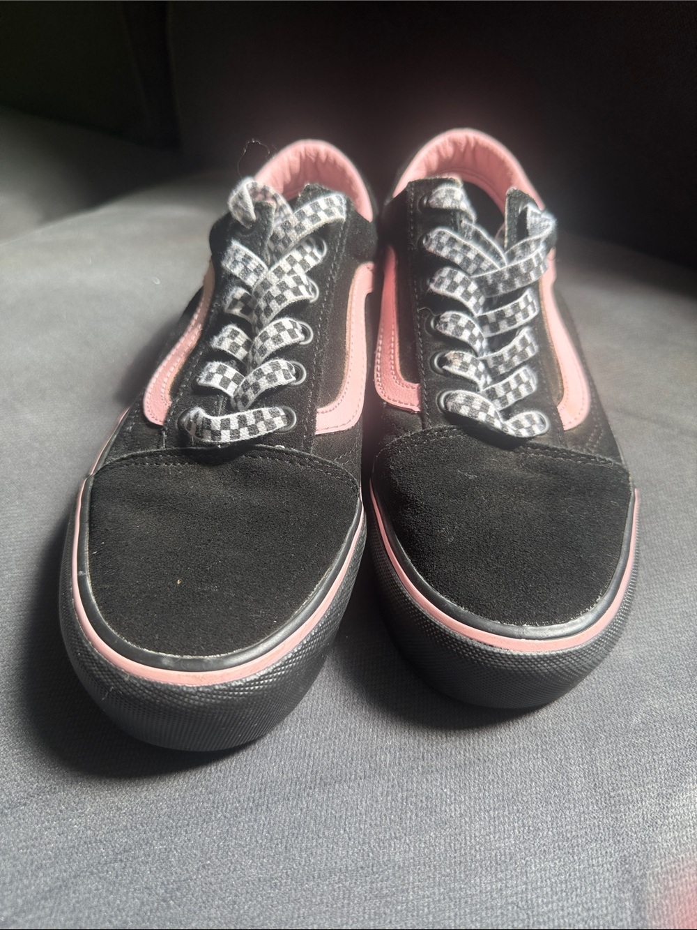 Vans Lazy Oaf limited  “bad for you”  Pink and black low top